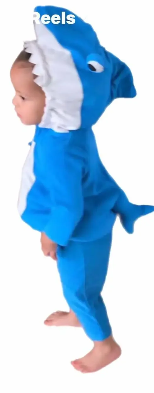 6/9 mos Halloween Costume Carter's Baby Blue Shark 2-Piece Set